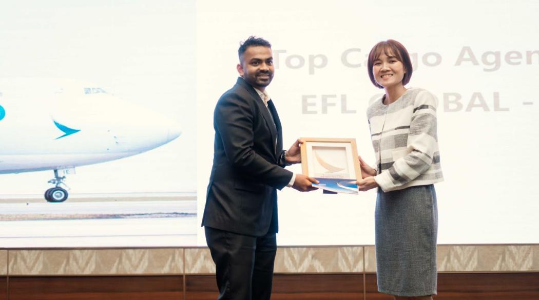 EFL Global Cambodia - Cathay Cargo Top Agent for 2022 Award