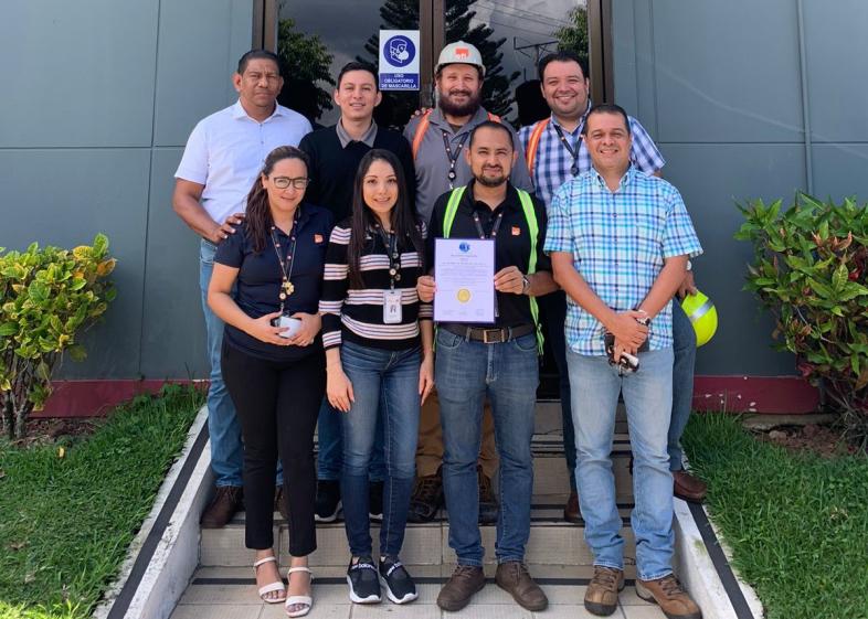 El Salvador team with BASC certification