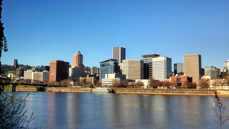 Skyline of Portland Oregon