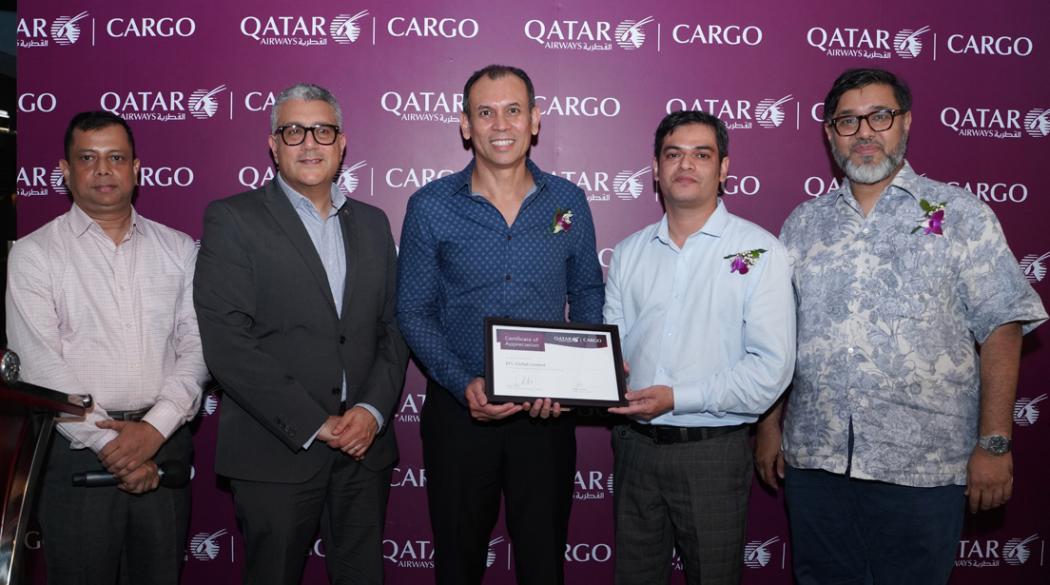 EFL Global Bangladesh - Certificate of Appreciation from Qatar Airways 
